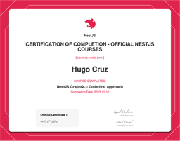 Nest GraphQL Code First Certification